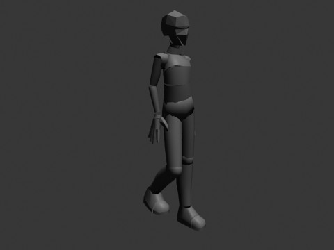 Female Walkcycle preview image 1